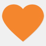 Orange  Heart Sticker
