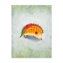Orange Hedgehog Postcard by ATELIER302 Orange Hedgehog Postcard