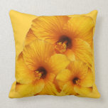 Orange Hibiscus Flower American MoJo Pillows