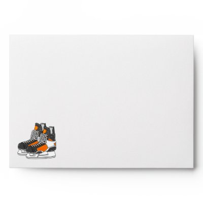 orange hockey skates