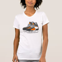 Orange Hockey Skates Shirt