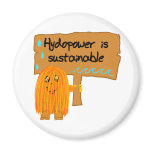 orange hydropower is sustainable refrigerator magnets