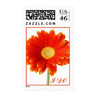 Orange I DO Stamp stamp