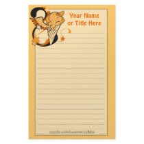 Orange Ice Cream Stationery by Customizables Orange Ice Cream Stationery