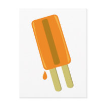 ORANGE ICE POP postcard