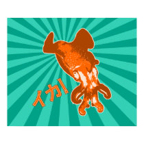 Orange Ika posters