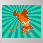 Orange Ika Print