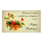 Orange Indian Cress Gift Card Business Card Templates