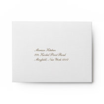 Orange Inside RSVP Envelope