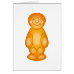 Orange Jelly Baby Greeting Card