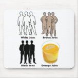 Orange Jews Mouse Pad
