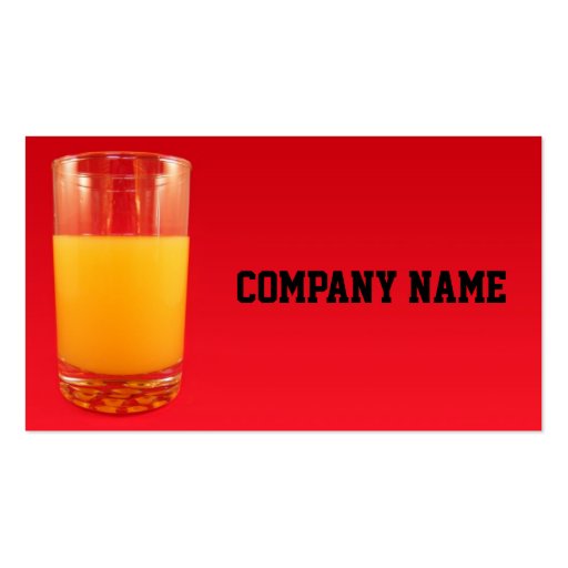 Orange Juice Business Cards