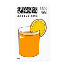 Orange Juice Postage Stamp
