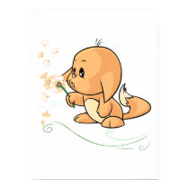 Orange Kacheek wishing on a dandelion posters