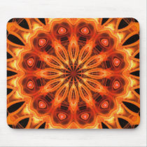 Orange Kaleidoscope 05 Mouse Pads