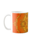 Orange Kaleidoscope: Hexagonal Artwork: Coffee Mugs