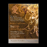 Orange Kanji for Love Swirl Wedding Invitation
