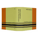 orange khaki  business binders
