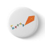 Orange Kite Pinback Buttons
