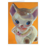 Orange Kitty Neko Greeting Card