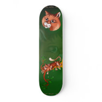 Orange Kitty Skateboard