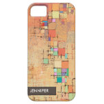 Orange Lattice Harmony Abstract Art iPhone 5 Case casemate cases