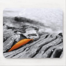 Orange Leaf Photography Mouse Pad