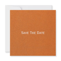 Orange Leather Look Custom Announcements
