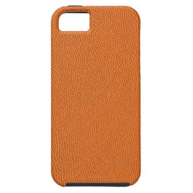 Orange Leather Look iPhone 5 Cover