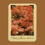 Orange Leaves Wedding Save the Date Magnet magnets