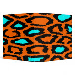 Orange Leopard Print with Teal Highlights Binder