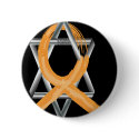 Orange Leukemia Survivor Ribbon buttons
