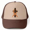 Orange Leukemia Survivor's Cross of Faith hats