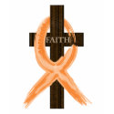 Orange Leukemia Survivor's Cross of Faith t-shirts
