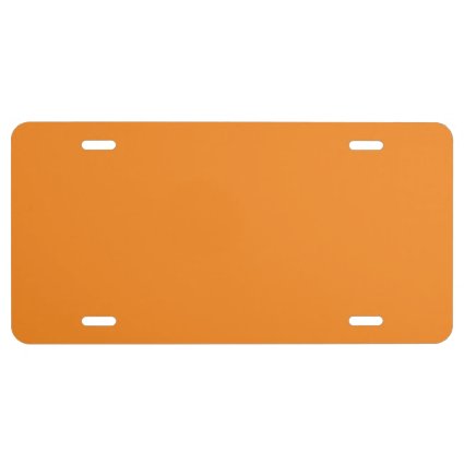 “Orange” License Plate