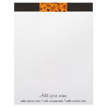 Orange Lilies on Black letterhead