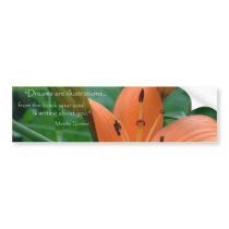 Orange Lily Bumper Stickers