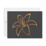 Orange Lily Custom Invites