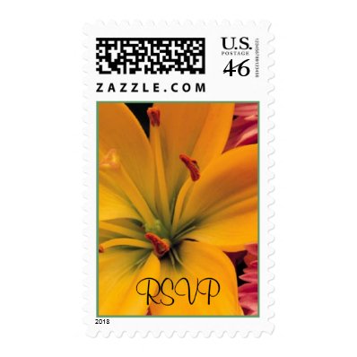 Orange Lily - RSVP Stamp
