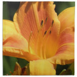 Orange Lily Set of Four Napkins