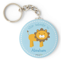 Orange Lion Keychain keychains