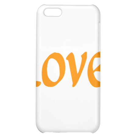 Orange Love iPhone 5C Case