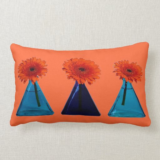 Orange Lumbar Pillow Zazzle