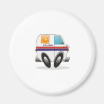 Orange Mail Truck Magnets
