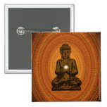 orange mandala for Buddha Pin