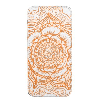 Orange Mandala Singular