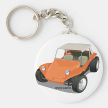 Orange Manx Only Key Chain