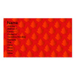 Orange Maple Leaves Business Card