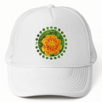 Orange Marigold Baseball Hat