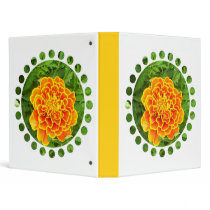 Orange Marigold Binder